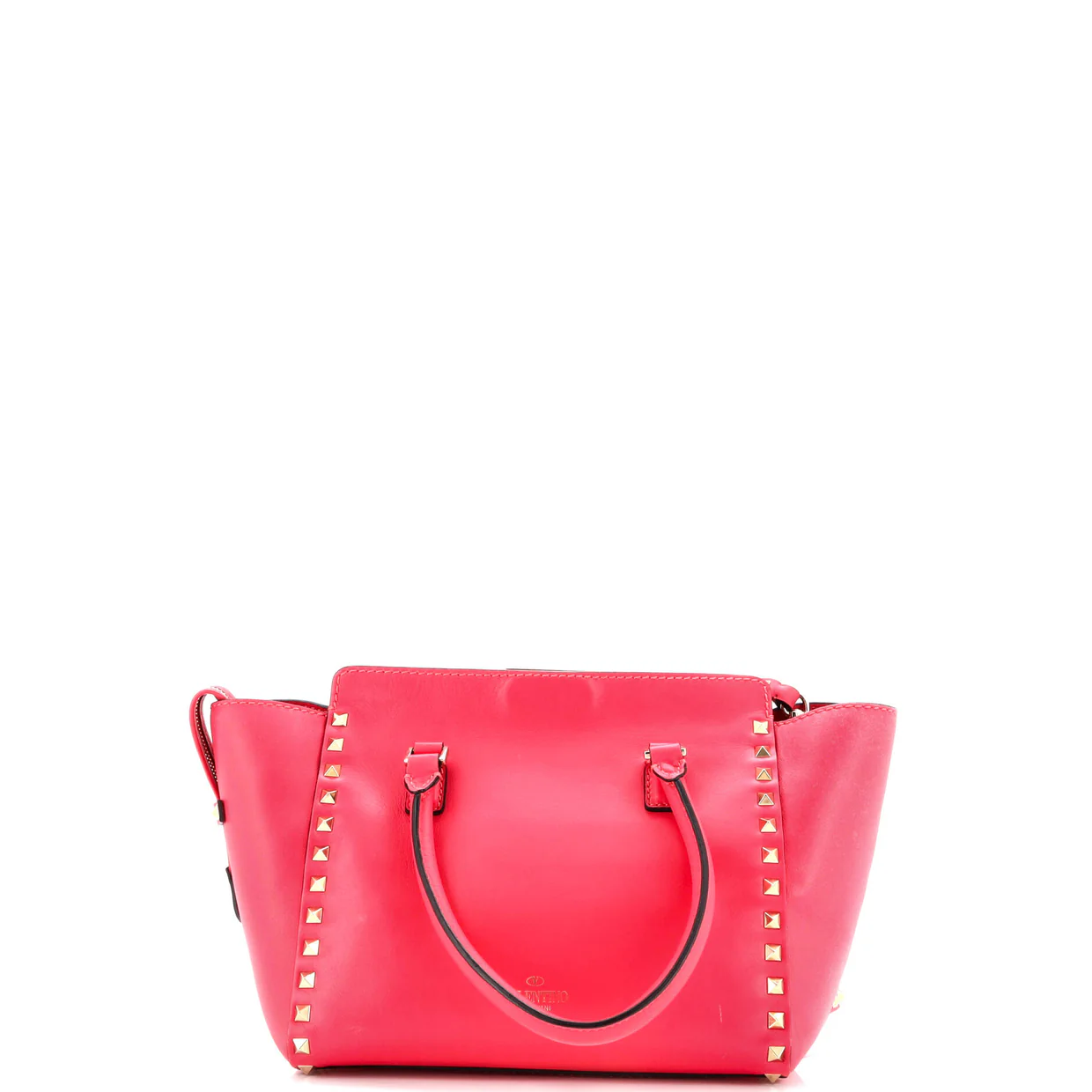 Rockstud Tote Rigid Leather Small - Deep Luxury