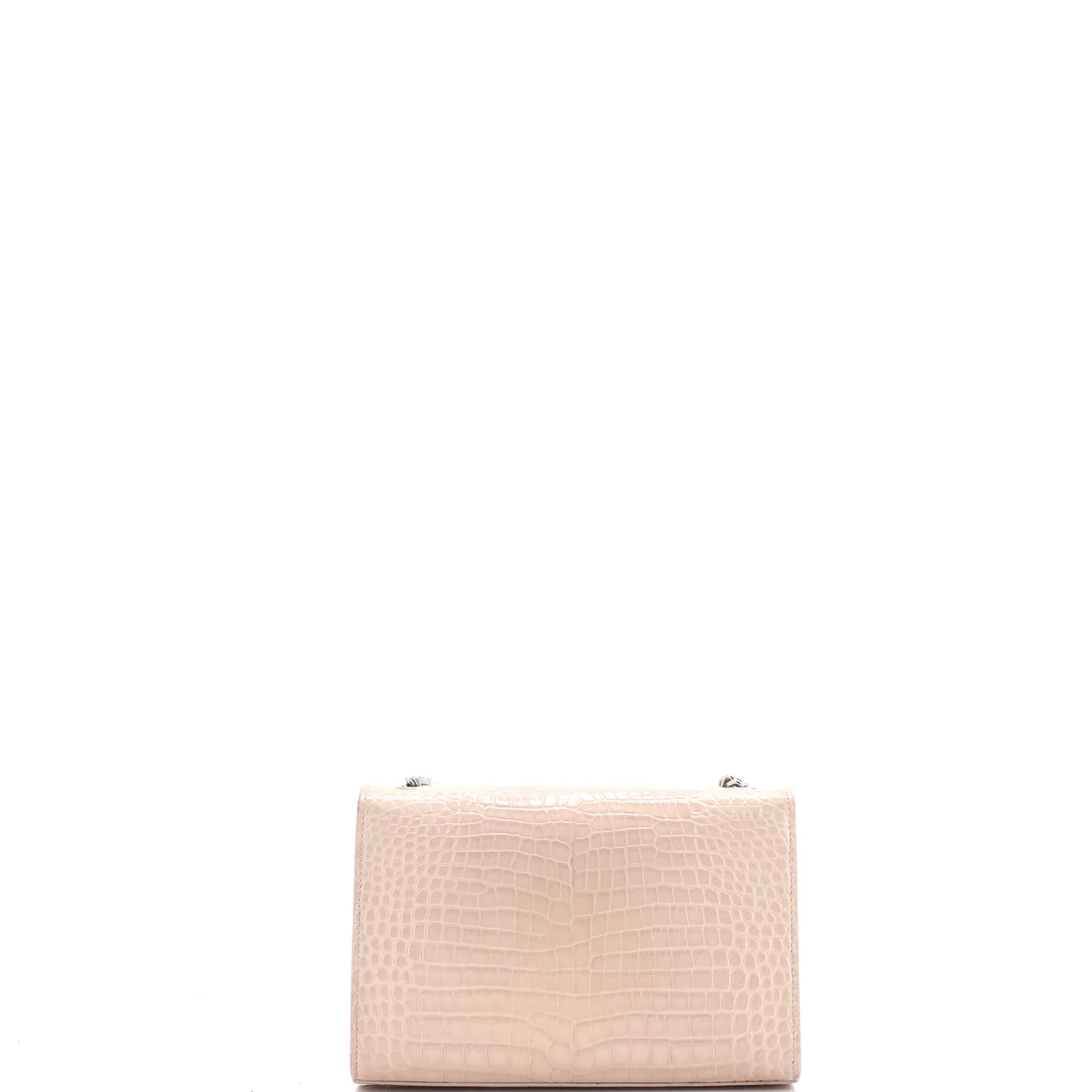 Classic Monogram Tassel Crossbody Bag Crocodile Embossed Leather Small - Deep Luxury