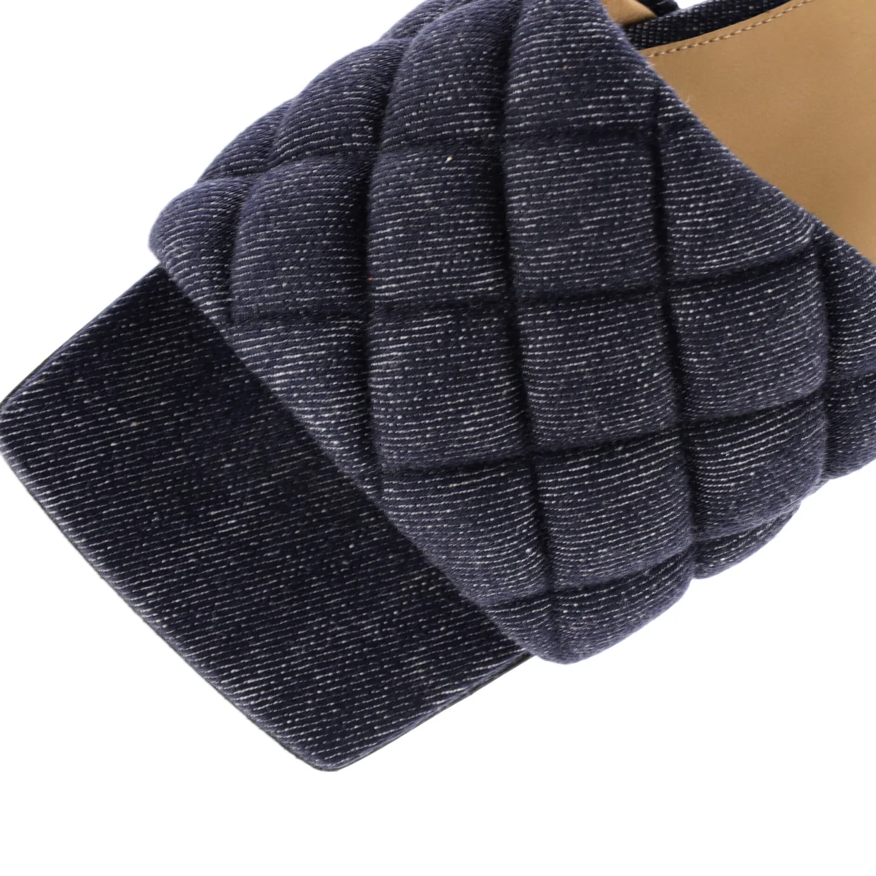 Women's The Padded Flat Sandals Quilted Denim - Deep Luxury