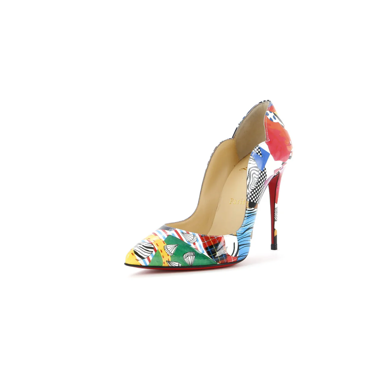 Women's Hot Chick Pumps Printed Patent 100 - Deep Luxury