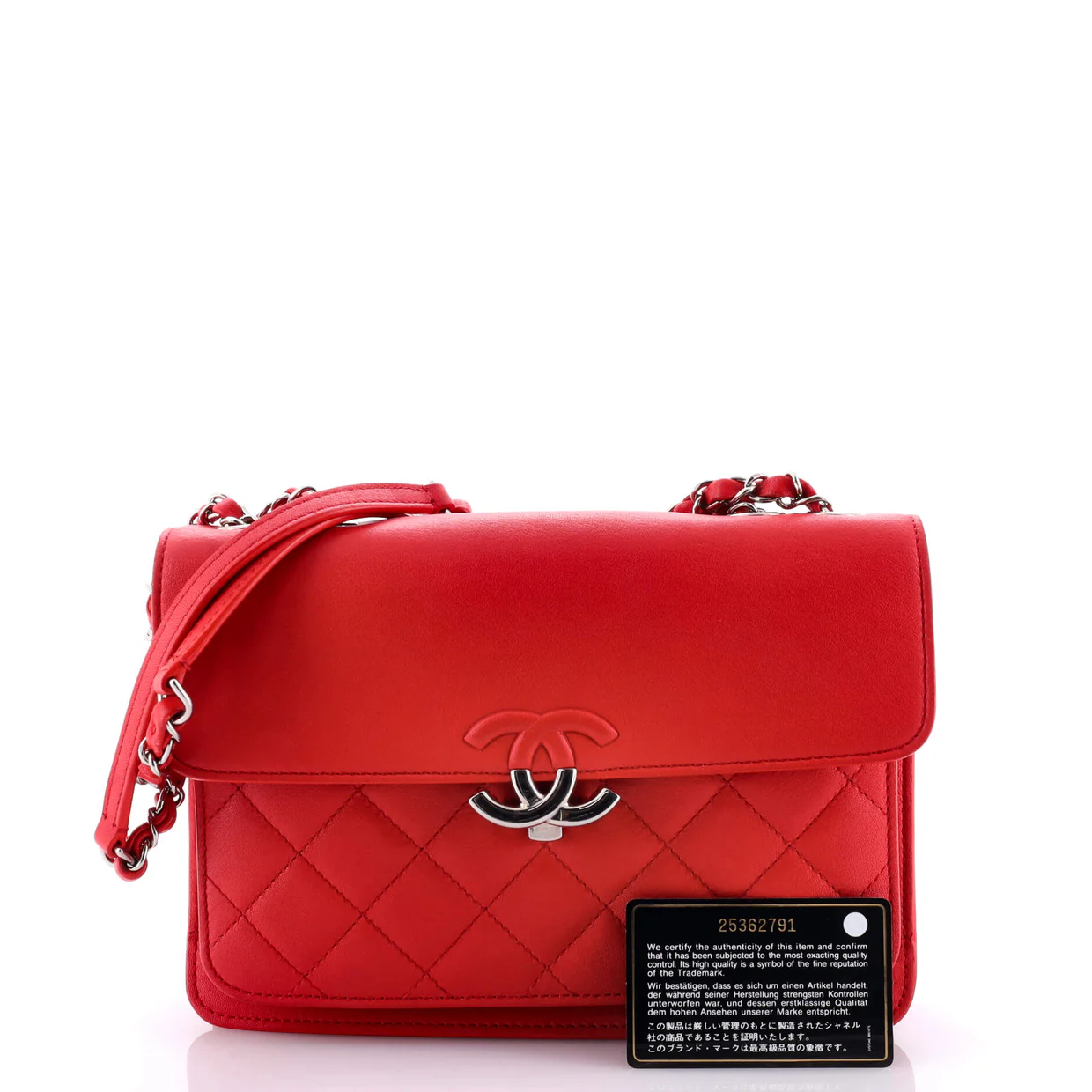 CC Box Flap Bag Quilted Calfskin Small - Deep Luxury