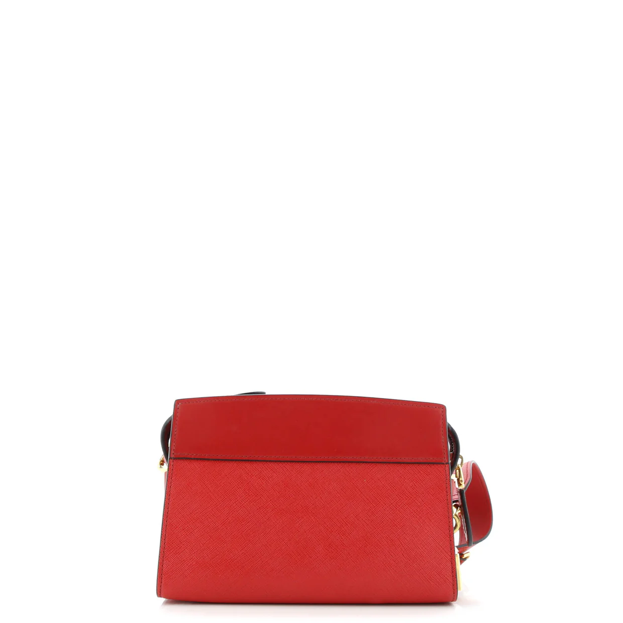 Esplanade Crossbody Bag Saffiano with City Calf Small - Deep Luxury