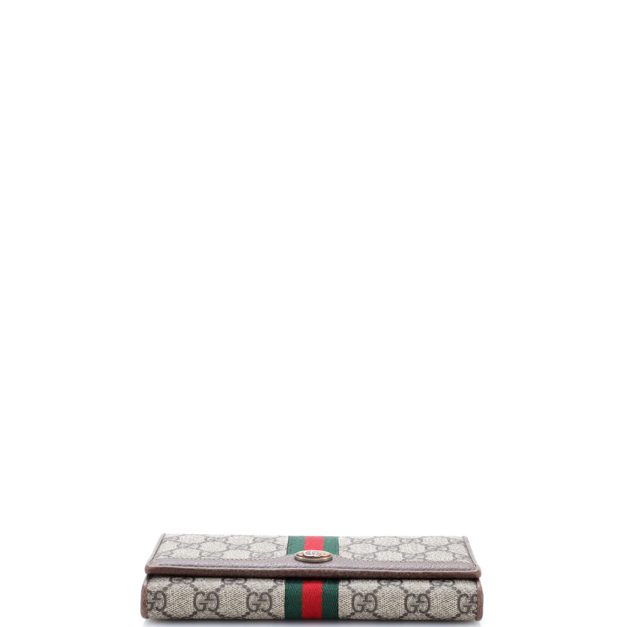 Ophidia Chain Wallet GG Coated Canvas - Deep Luxury