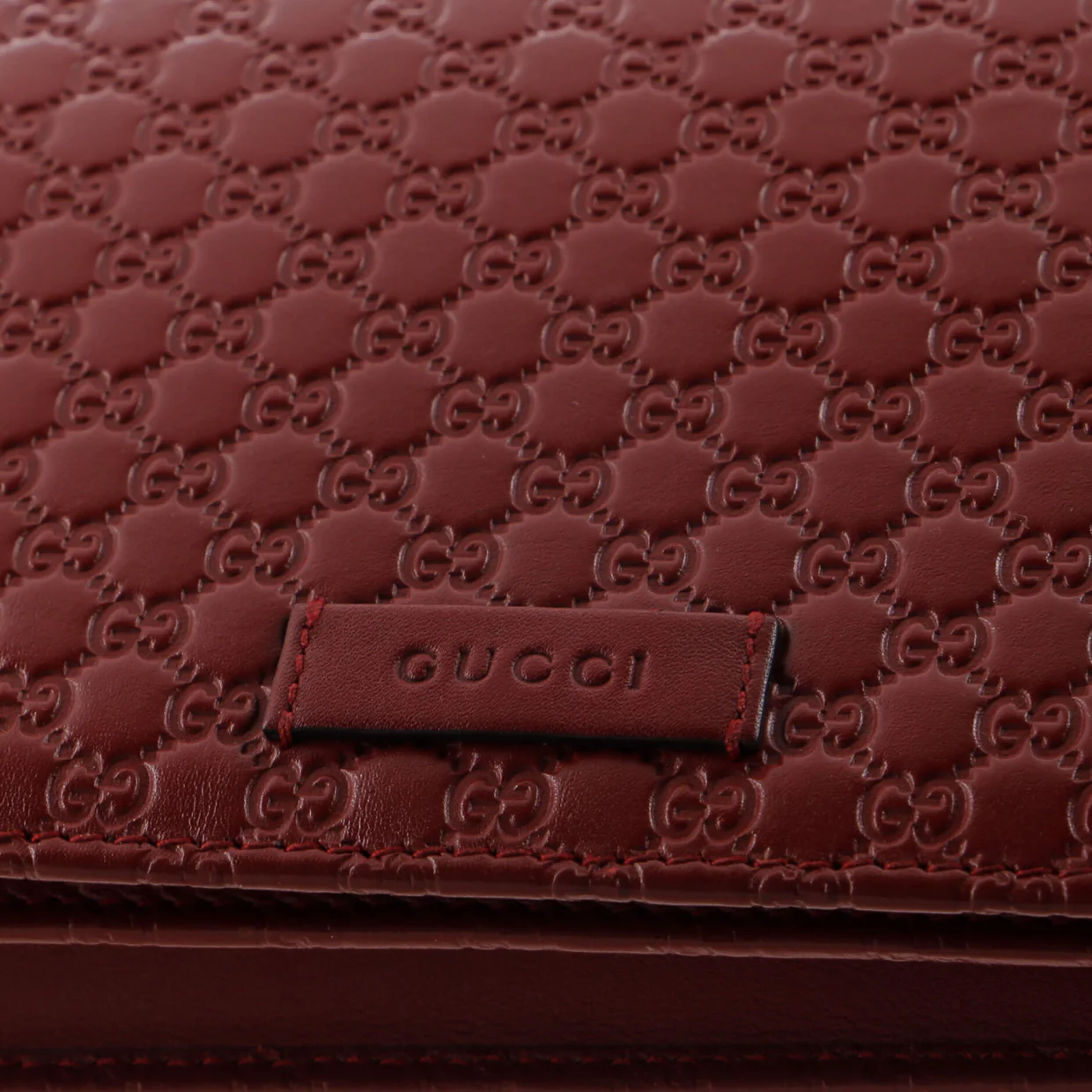 Wallet on Strap Microguccissima Leather - Deep Luxury