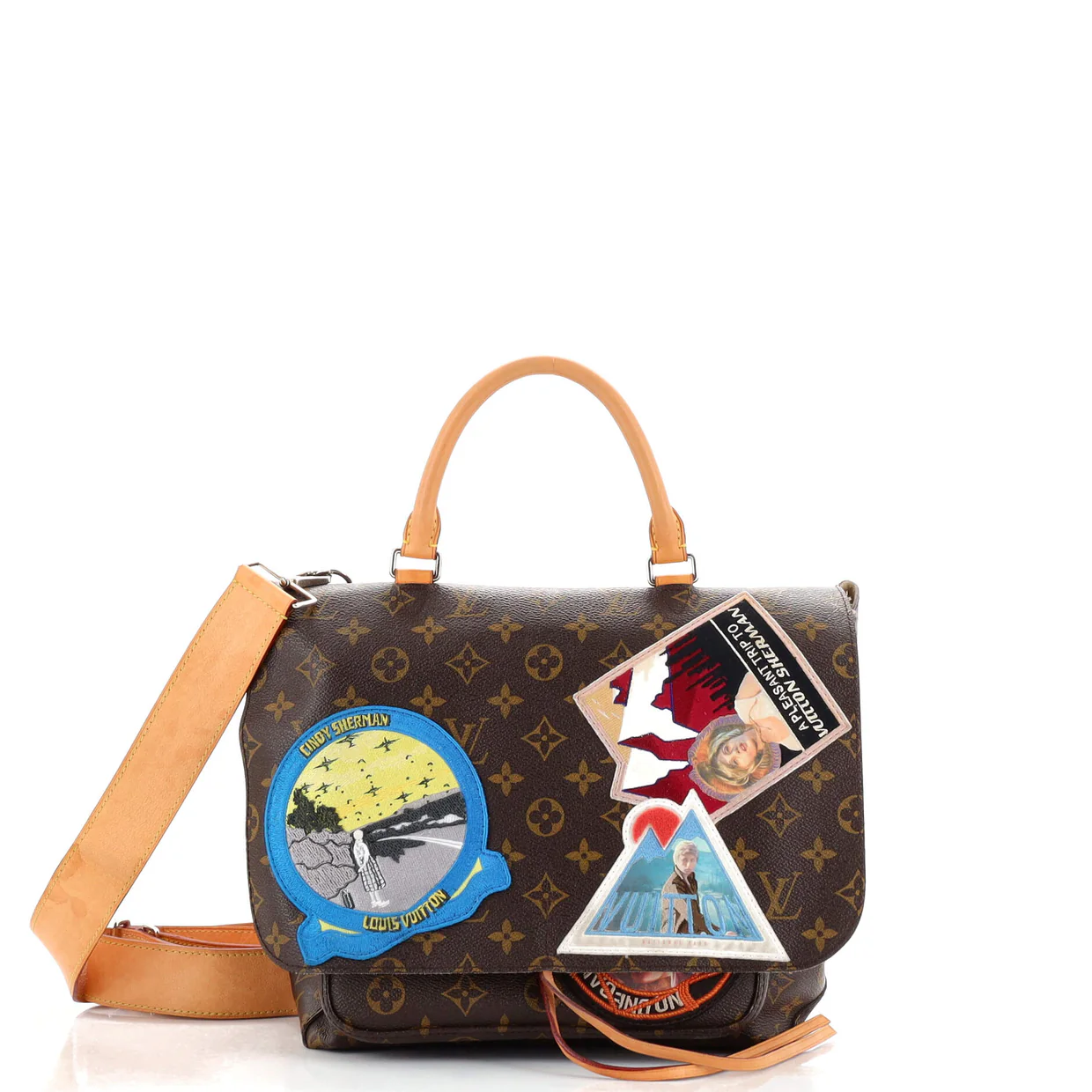 Cindy Sherman Camera Messenger Bag Patch Embellished Monogram Canvas - Deep Luxury