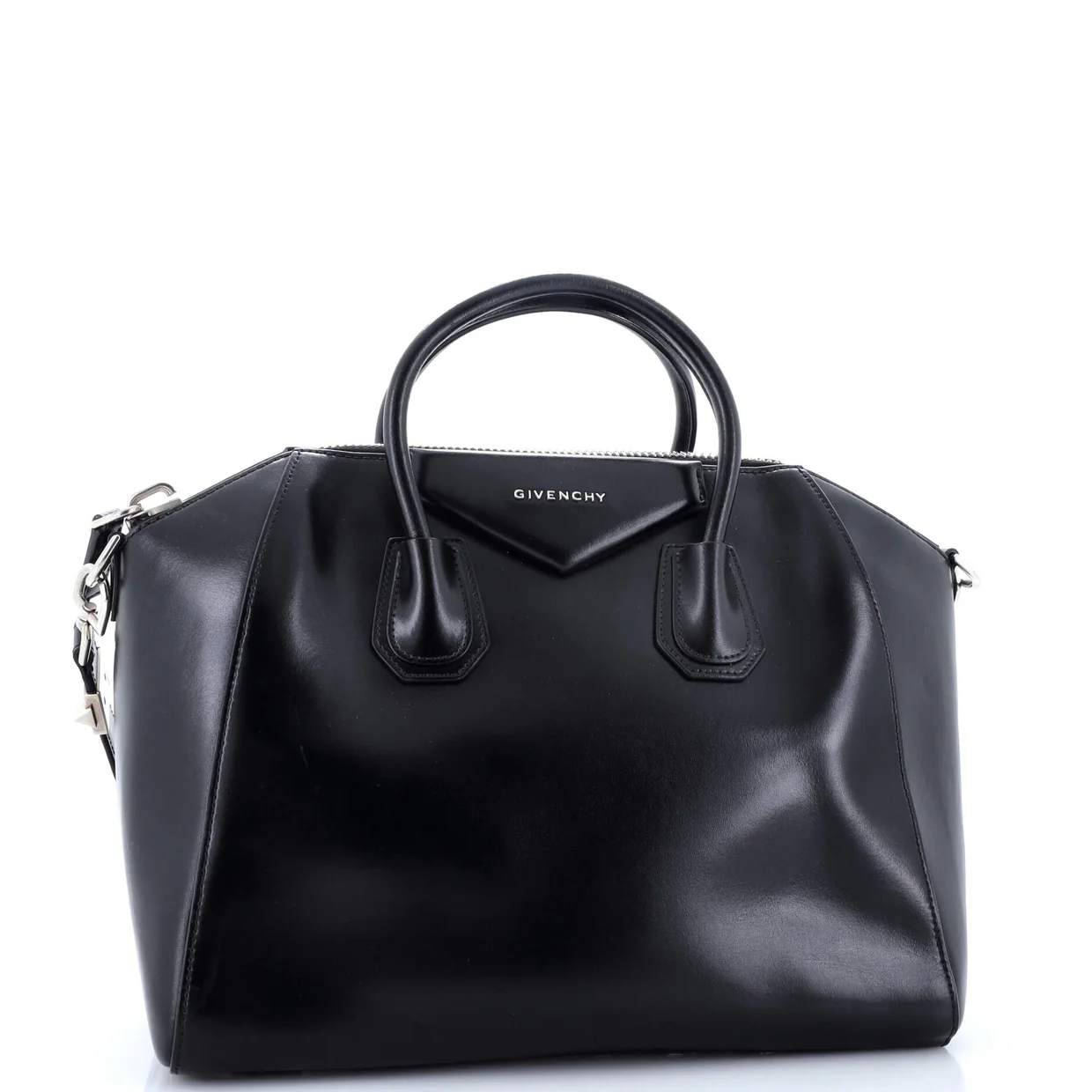 Antigona Bag Glazed Leather Medium - Deep Luxury