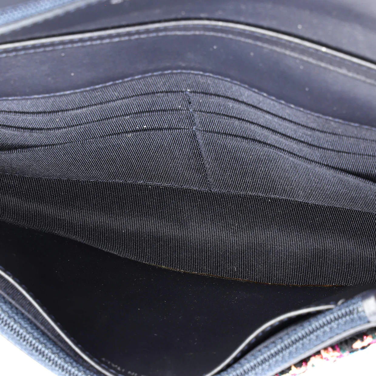 Reissue 2.55 Wallet on Chain Quilted Tweed - Deep Luxury