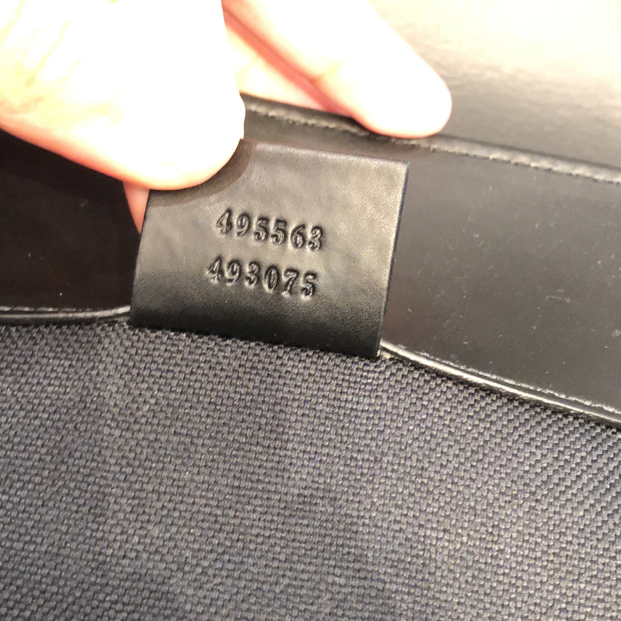 Double Pocket Buckle Backpack GG Coated Canvas Large - Deep Luxury