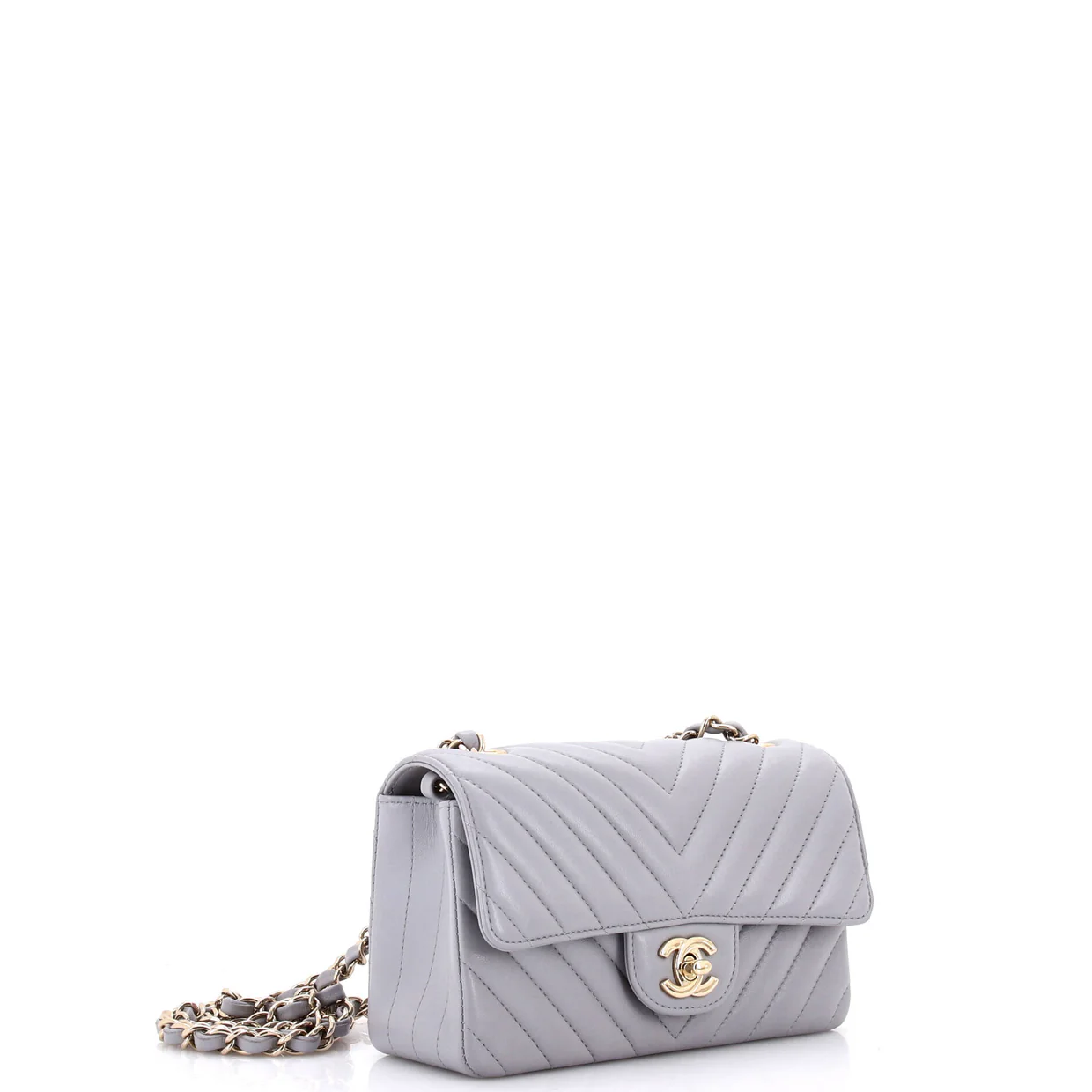 Classic Single Flap Bag Chevron Lambskin Mini - Deep Luxury