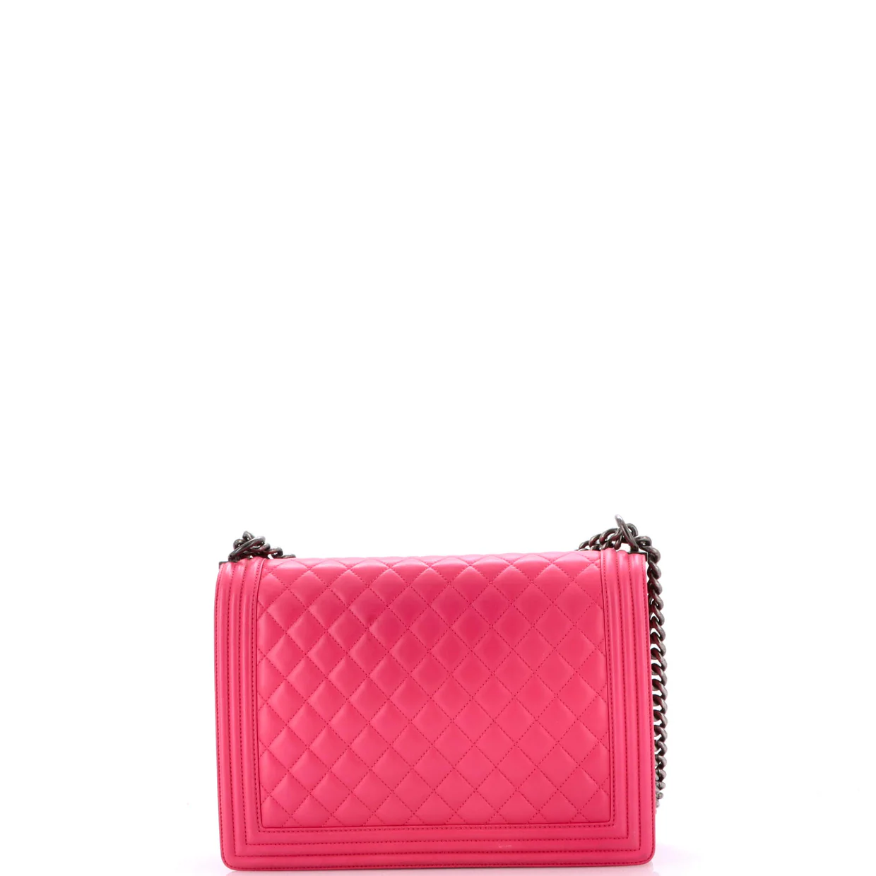 Boy Flap Bag Quilted Lambskin Large - Deep Luxury