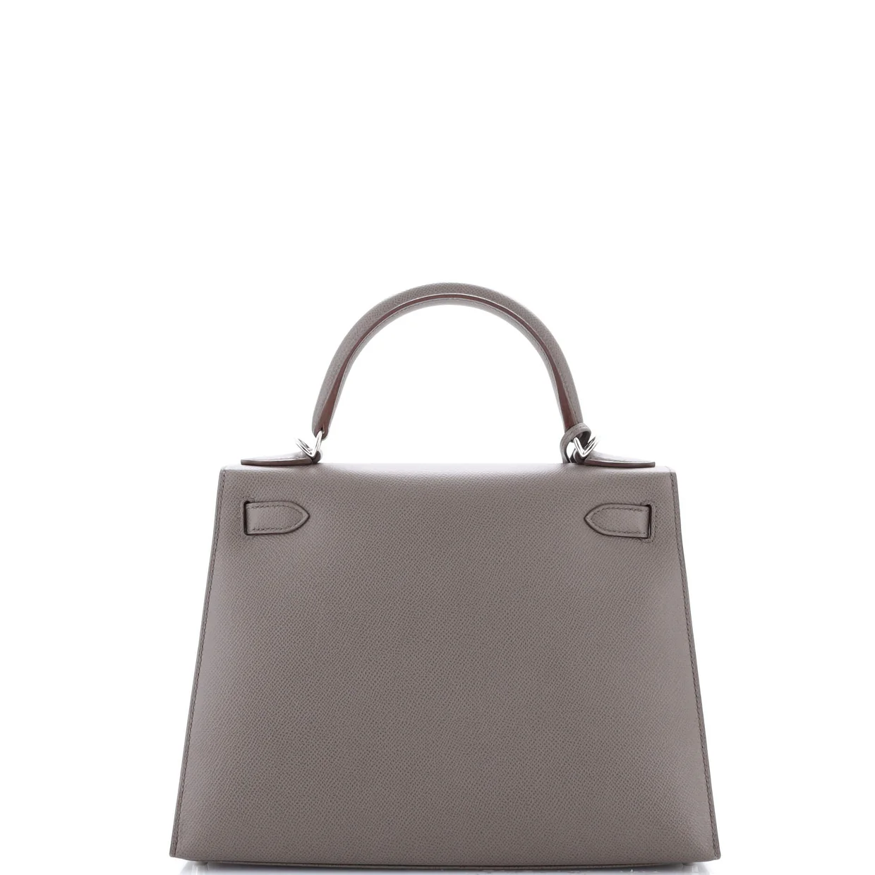 Kelly Handbag Grey Epsom with Palladium Hardware 28 - Deep Luxury