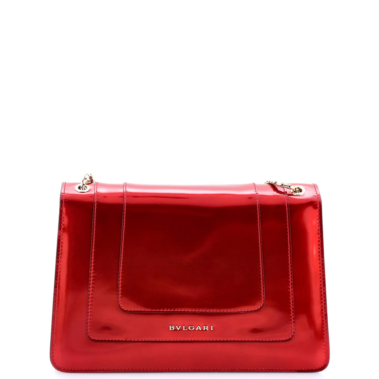 Serpenti Forever Shoulder Bag Metallic Leather Medium - Deep Luxury