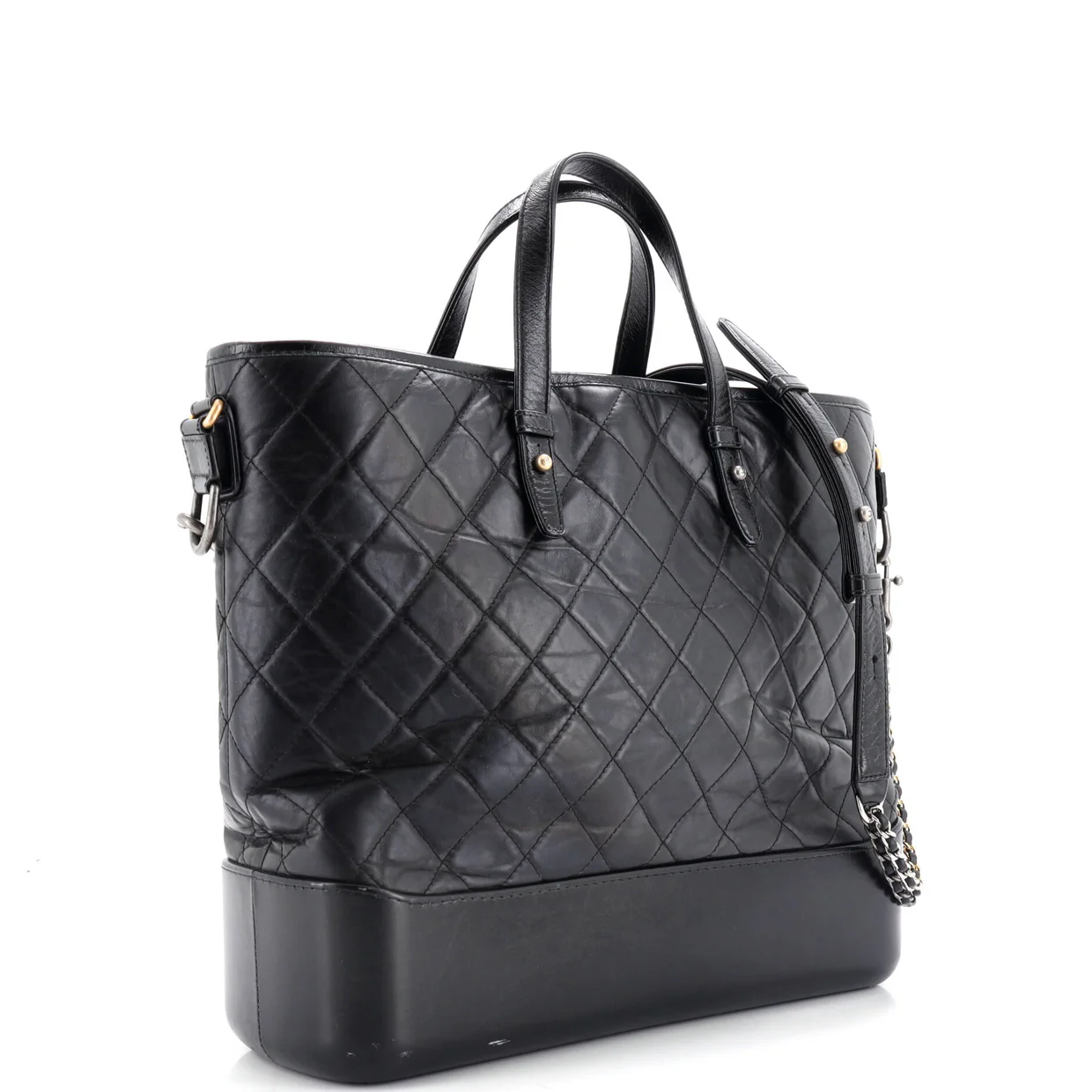 Gabrielle Shopping Tote Quilted Calfskin Large - Deep Luxury