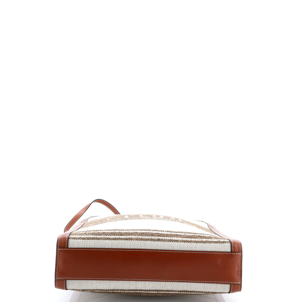 Vertical Cabas Tote Striped Jacquard Textile Small - Deep Luxury