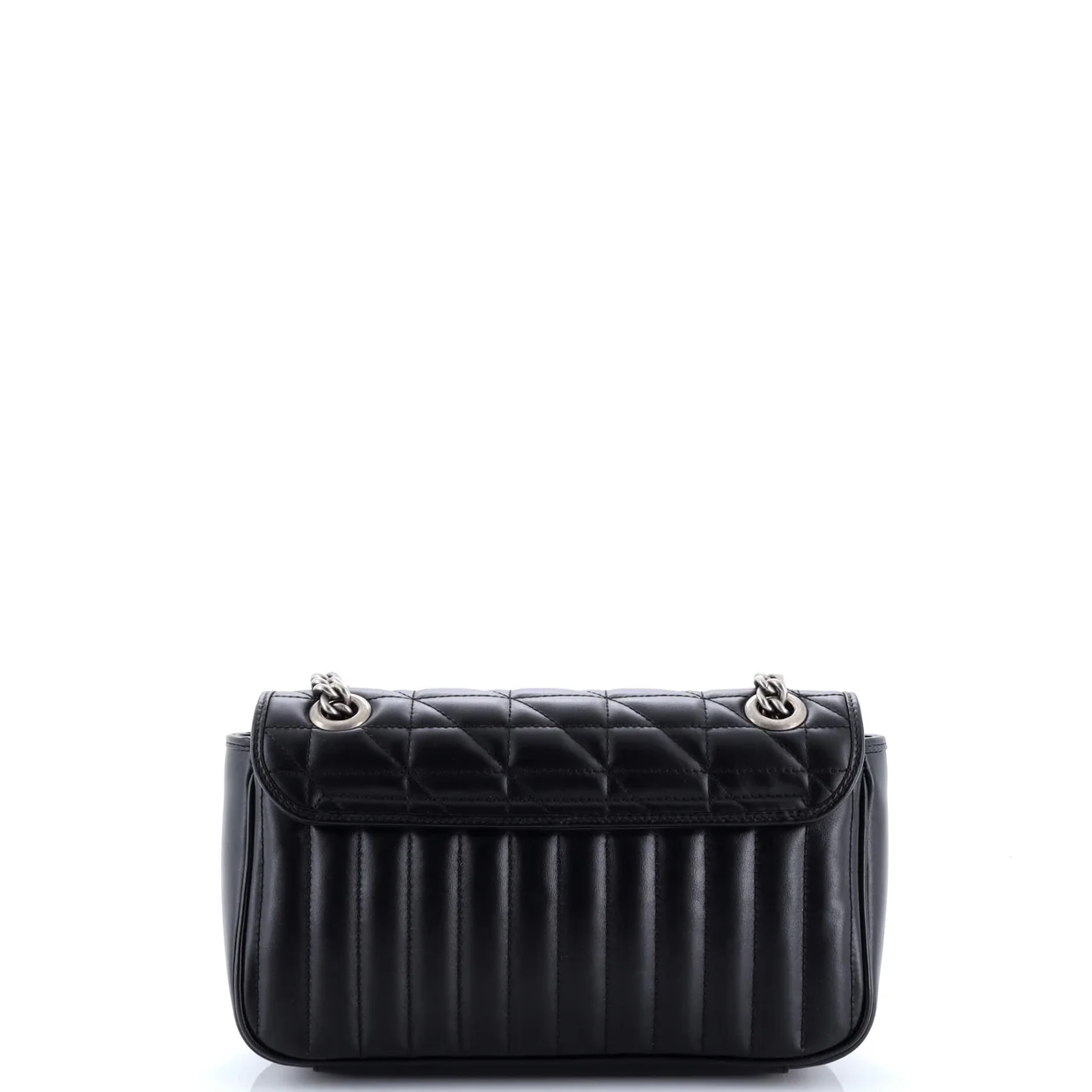 GG Marmont Flap Bag Mixed Matelasse Leather Small - Deep Luxury