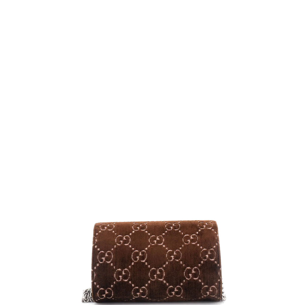 Dionysus Chain Wallet GG Velvet Small - Deep Luxury