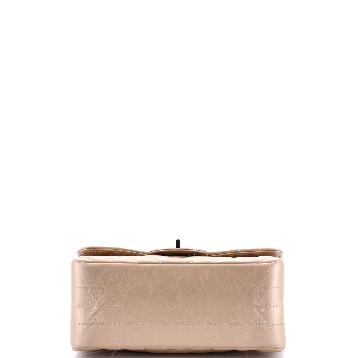 Reissue 2.55 Flap Bag Chevron Metallic Aged Calfskin Mini - Deep Luxury