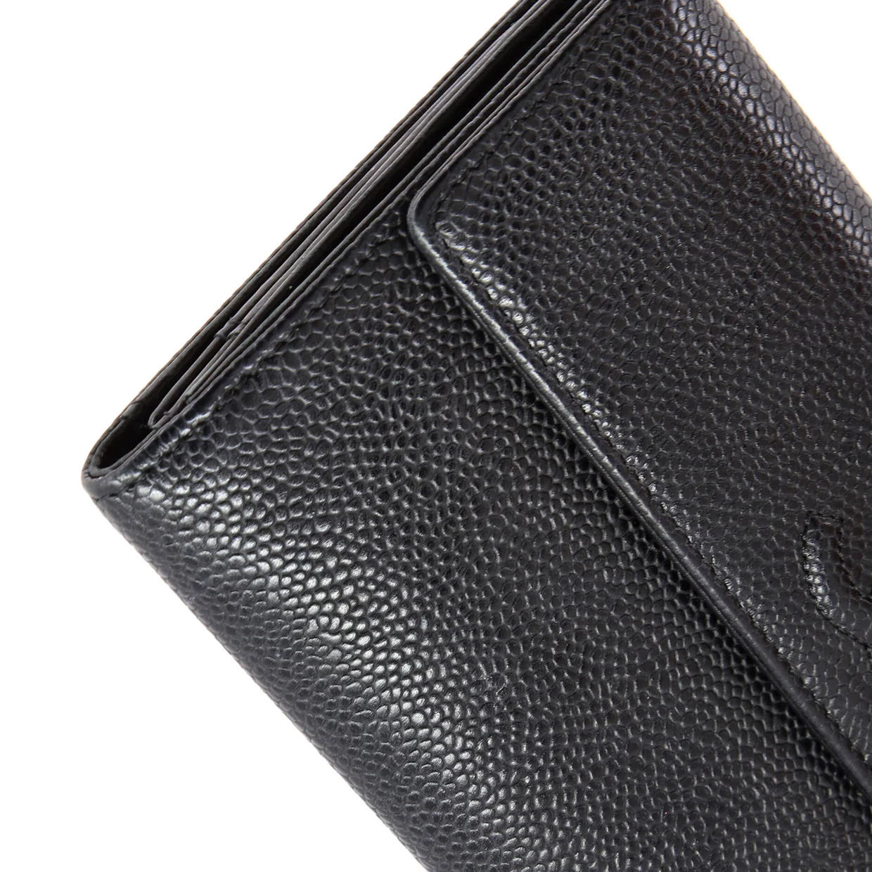 Timeless CC Flap Wallet Caviar Long - Deep Luxury