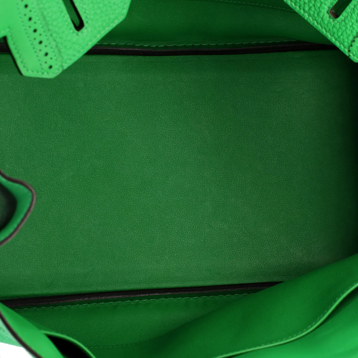 Birkin Ghillies Bag Bamboo Togo and Swift with Palladium Hardware 30 - Deep Luxury