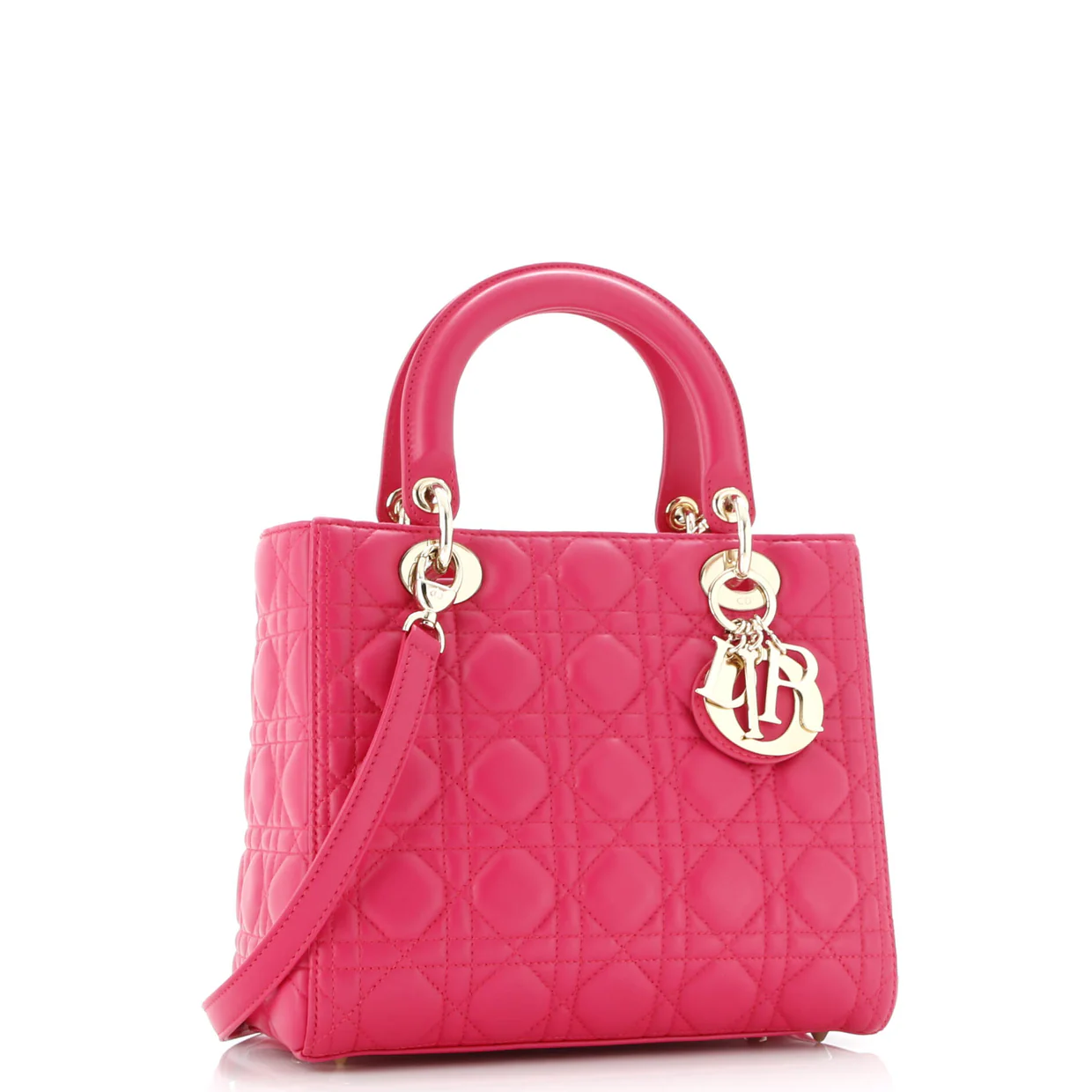 Lady Dior Bag Cannage Quilt Lambskin Medium - Deep Luxury