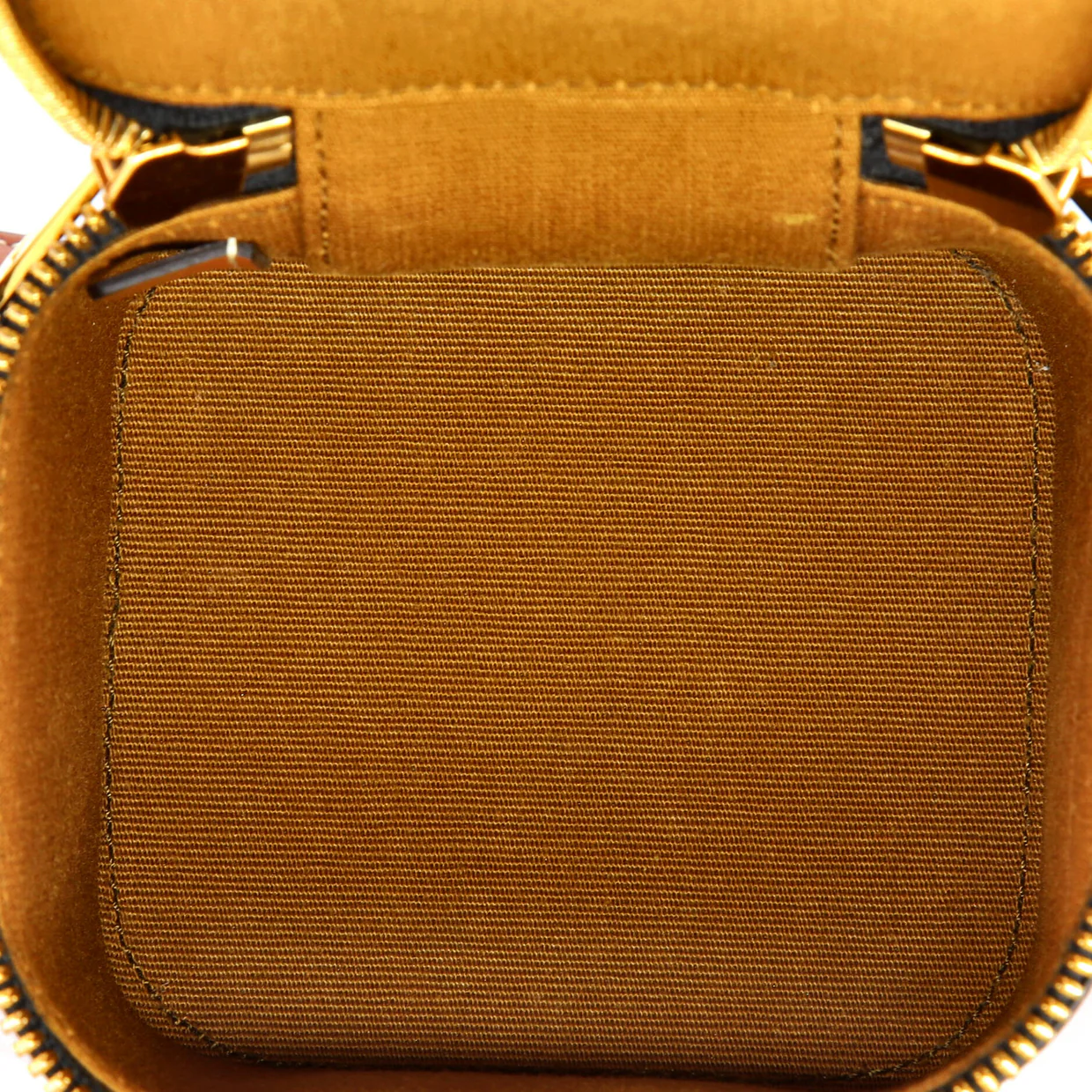 Top Handle Square Vanity Case Triomphe Coated Canvas Mini - Deep Luxury