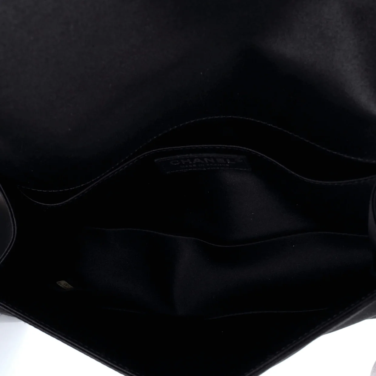 Boy Flap Bag Pearl Embellished Satin Old Medium - Deep Luxury