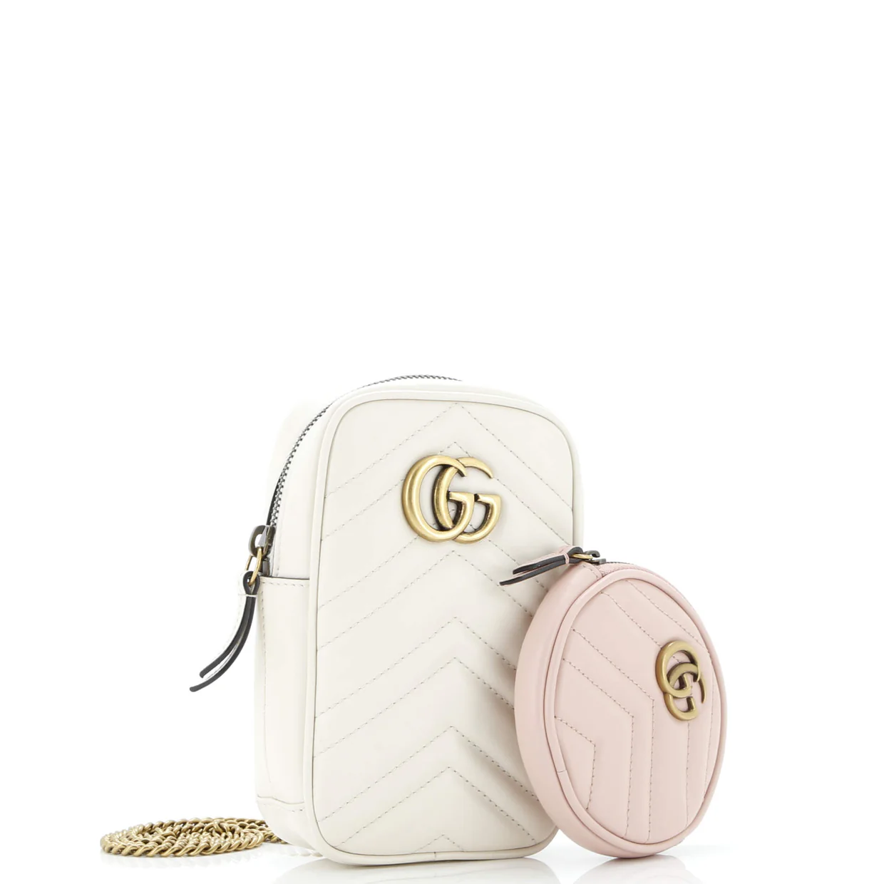 GG Marmont Pouch and Coin Purse Matelasse Chevron Leather - Deep Luxury