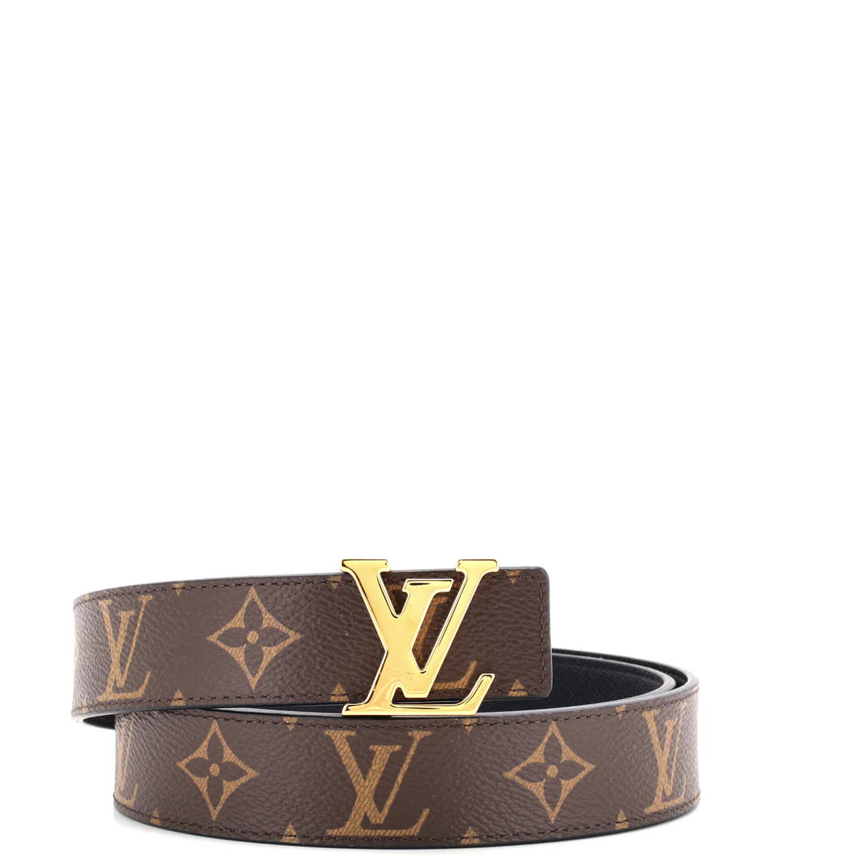LV Iconic Reversible Belt Monogram Canvas and Leather Medium - Deep Luxury