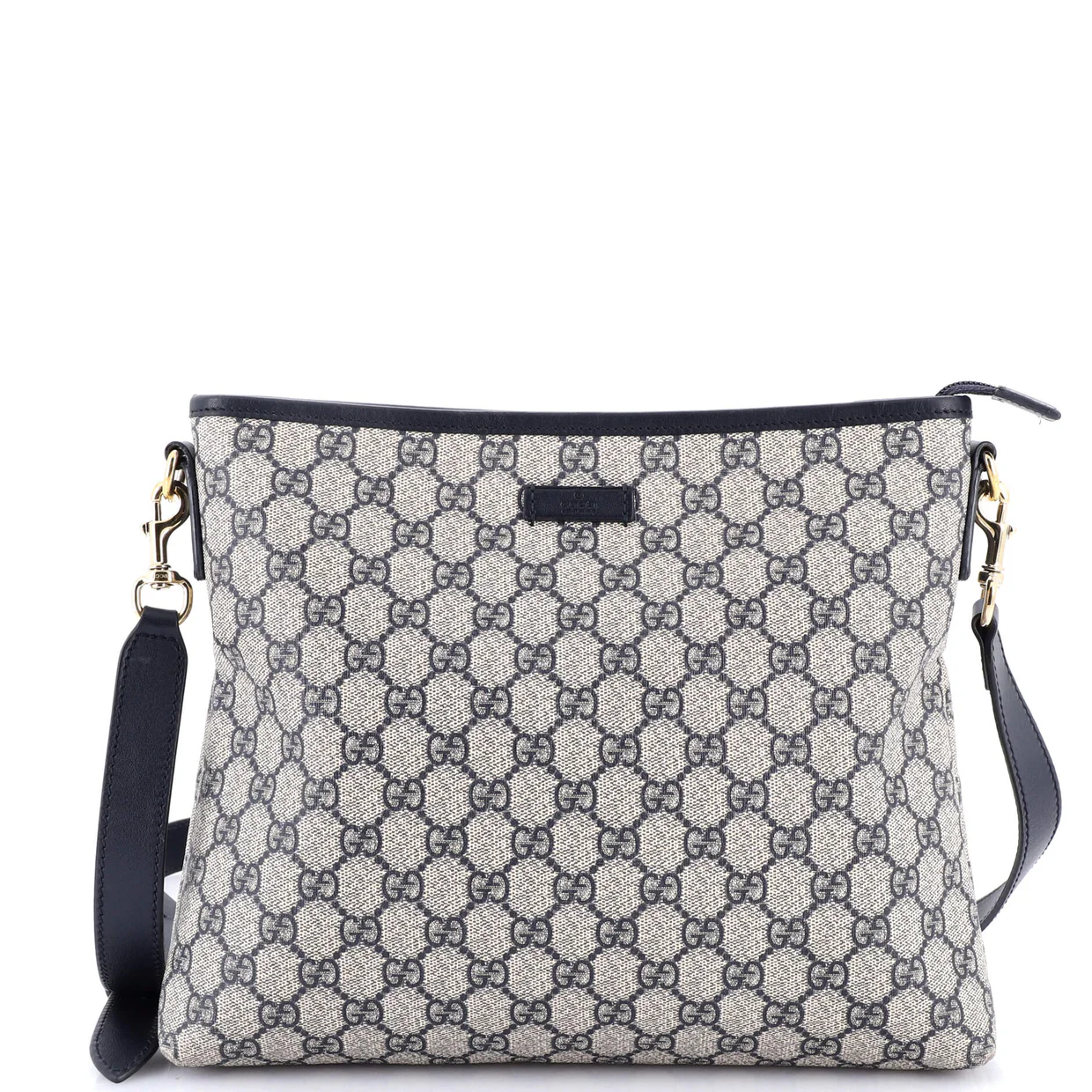 Flat Messenger Bag GG Canvas Medium - Deep Luxury