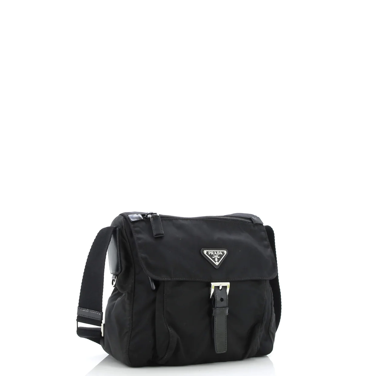 Buckle Messenger Bag Tessuto Small - Deep Luxury