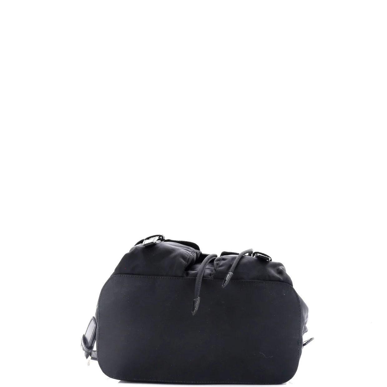 Vela Double Front Pocket Backpack Tessuto with Saffiano Leather Small - Deep Luxury