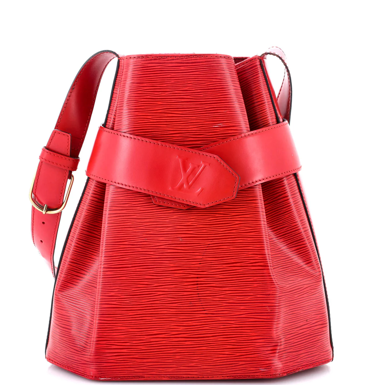 Vintage Sac d'Epaule Handbag Epi Leather PM - Deep Luxury