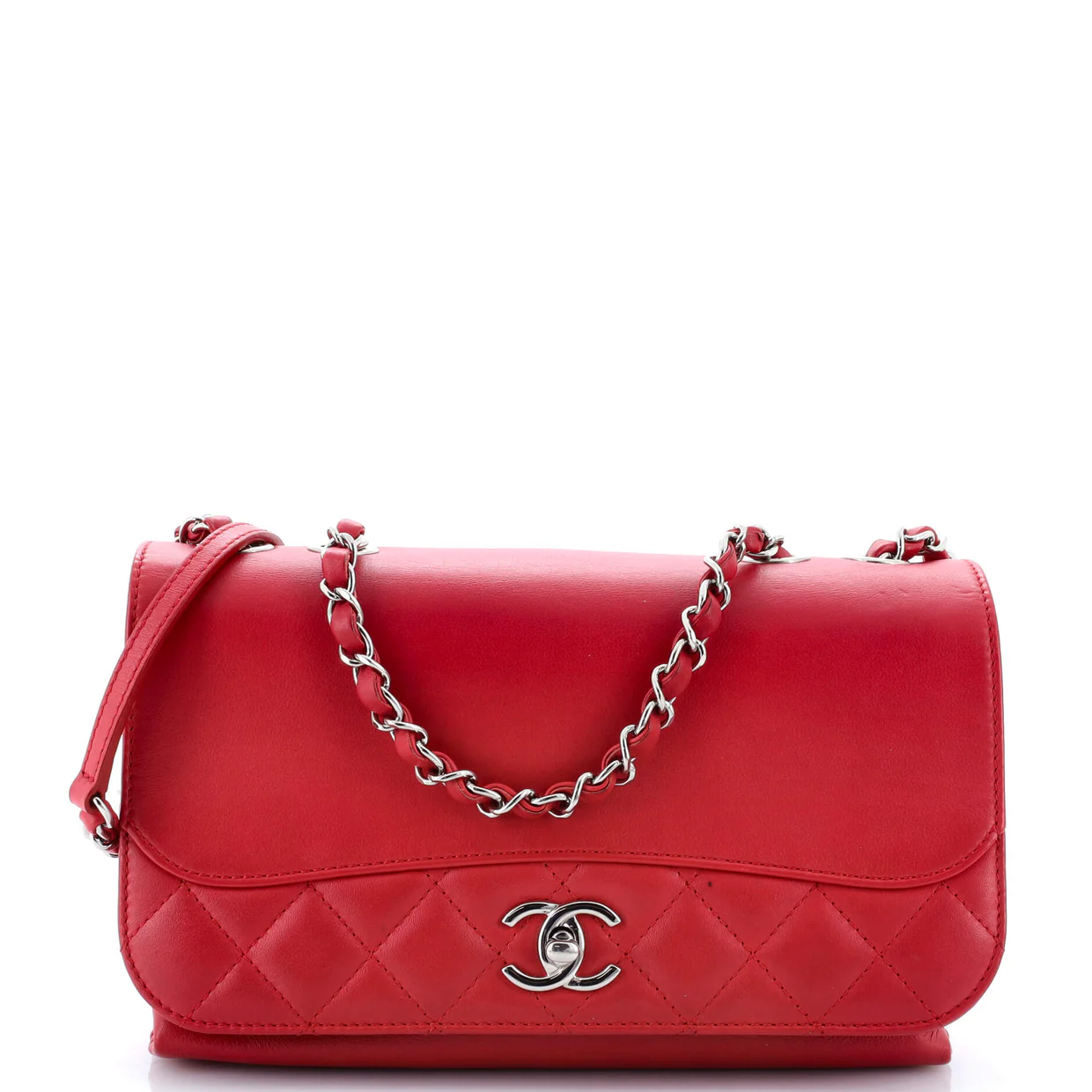 Tramezzo Flap Bag Calfskin Medium - Deep Luxury