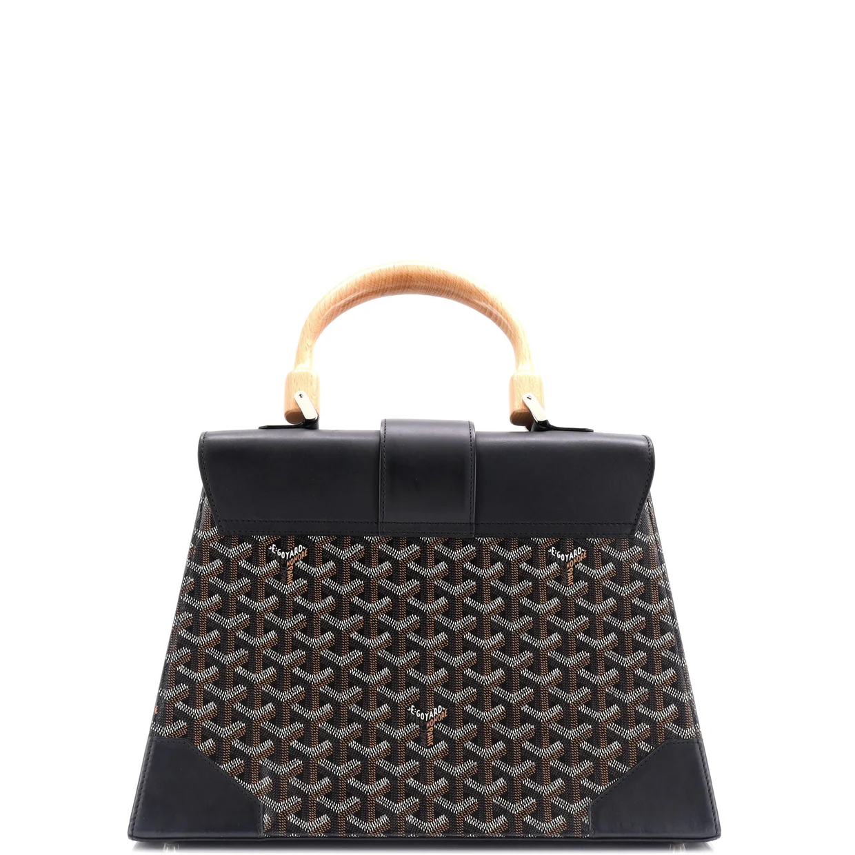 Saigon Top Handle Bag Coated Canvas with Leather MM - Deep Luxury