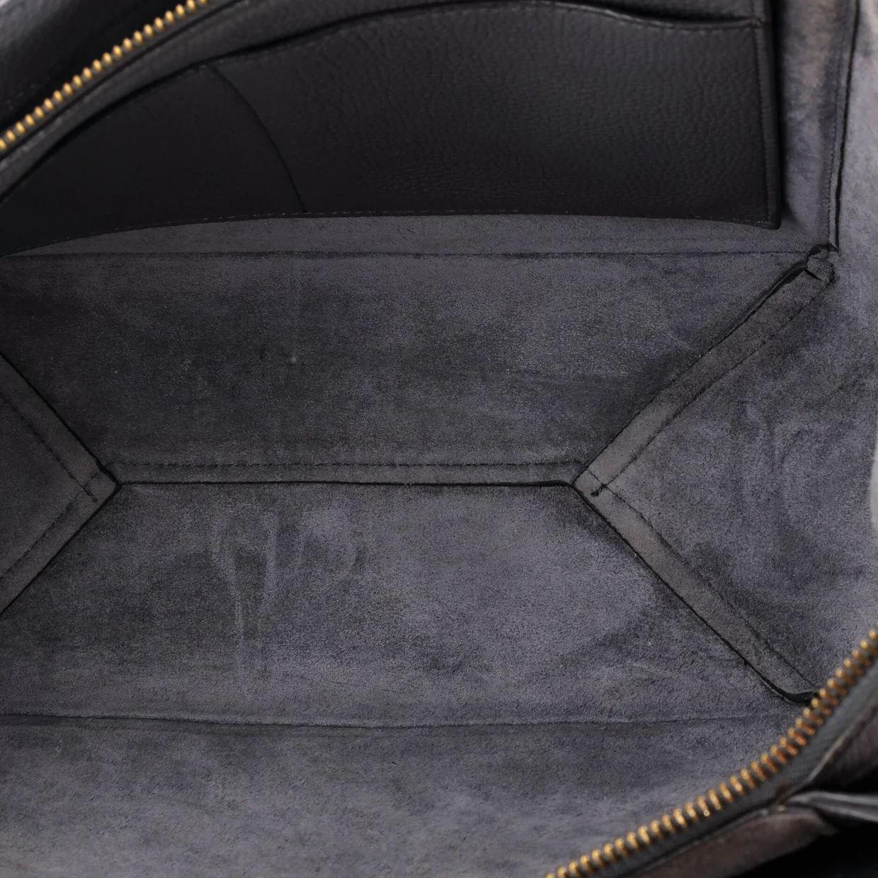 Tri-Fold Shoulder Bag Grained Calfskin Small - Deep Luxury