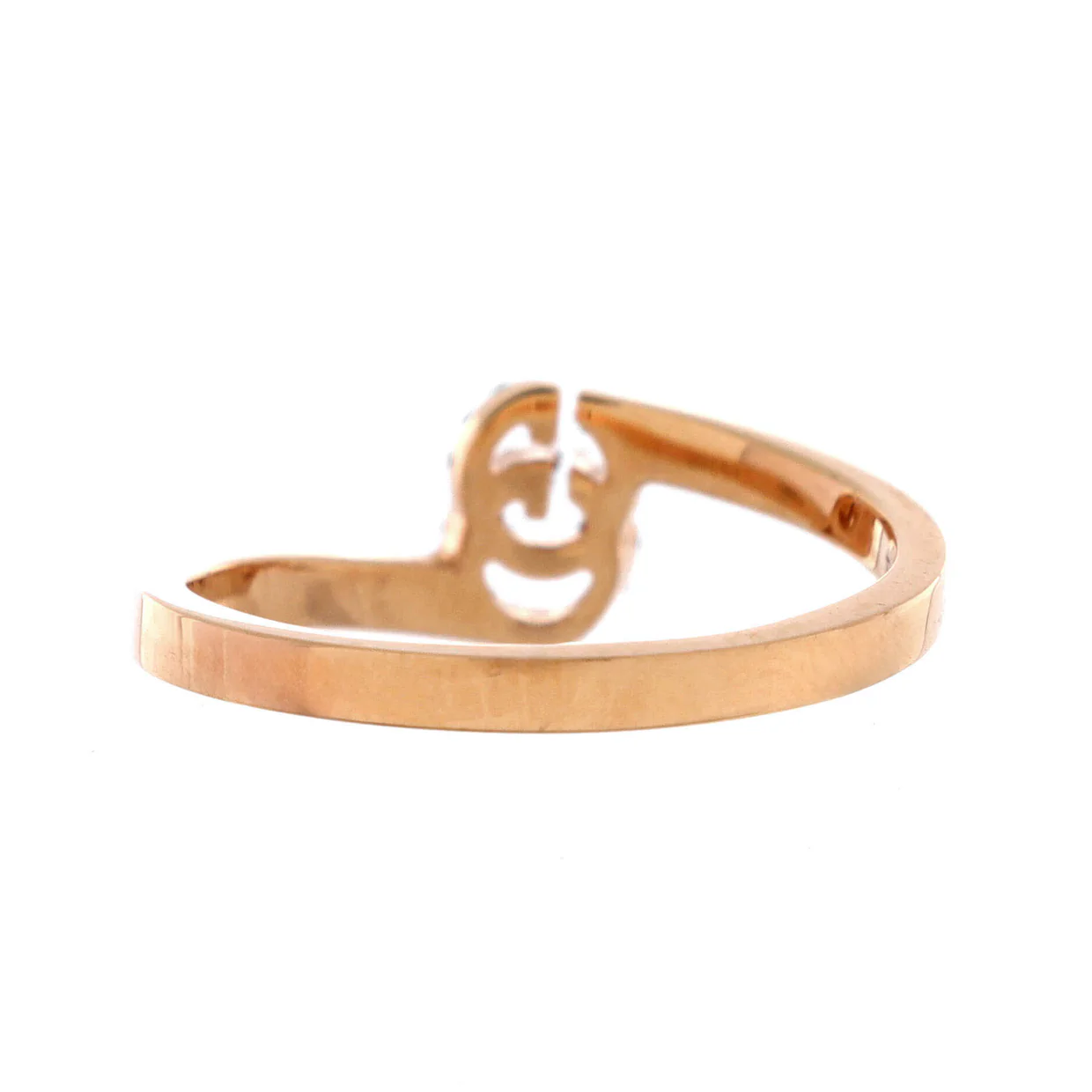 GG Running Ring 18K Rose Gold with Diamonds 7mm - Deep Luxury