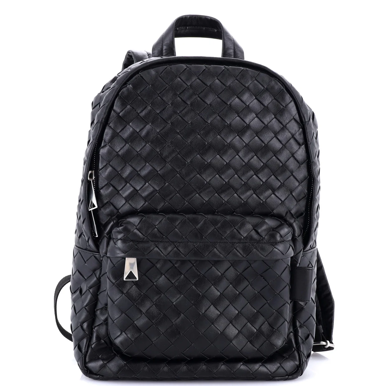 Front Pocket Weave Backpack Intrecciato Nappa Medium - Deep Luxury