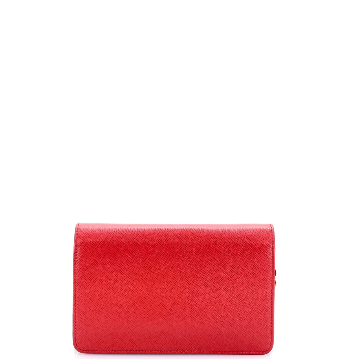 Chain Wallet Crossbody Saffiano Leather - Deep Luxury