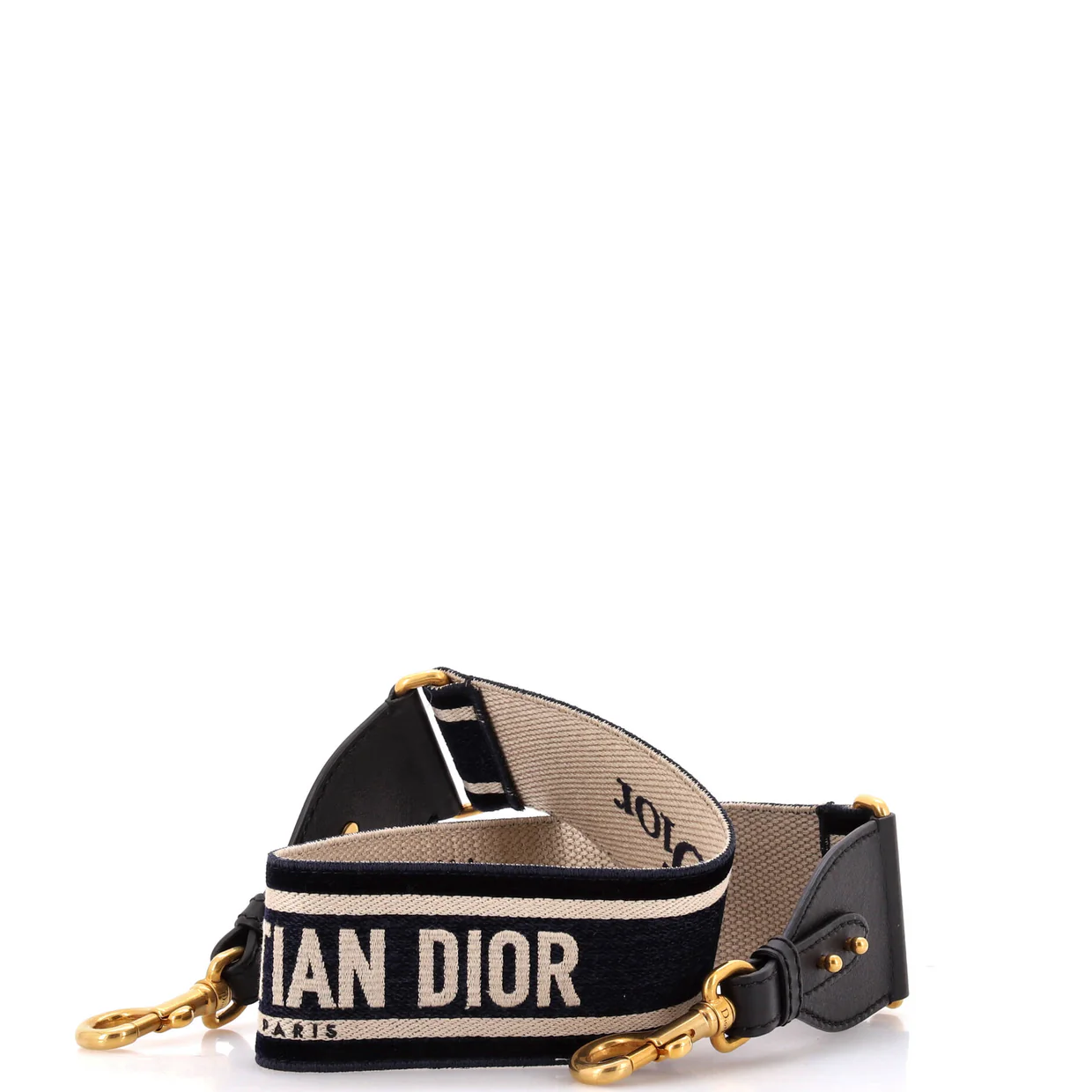 Logo Shoulder Strap Embroidered Canvas Thin - Deep Luxury