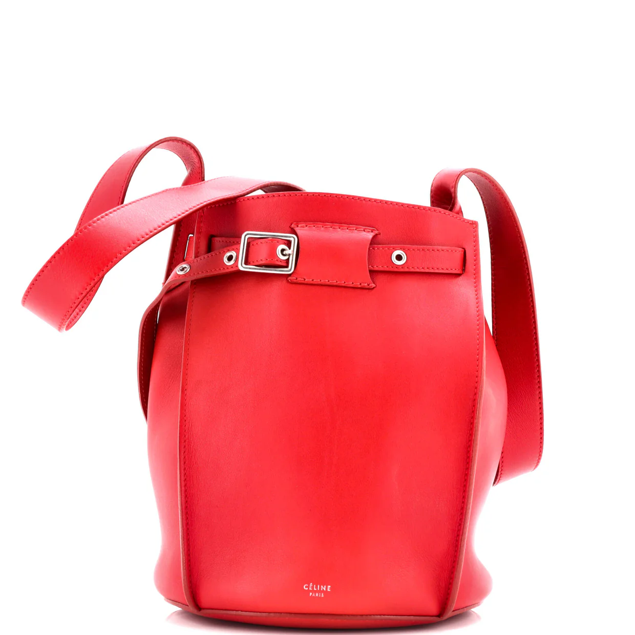 Long Strap Big Bag Bucket Leather - Deep Luxury