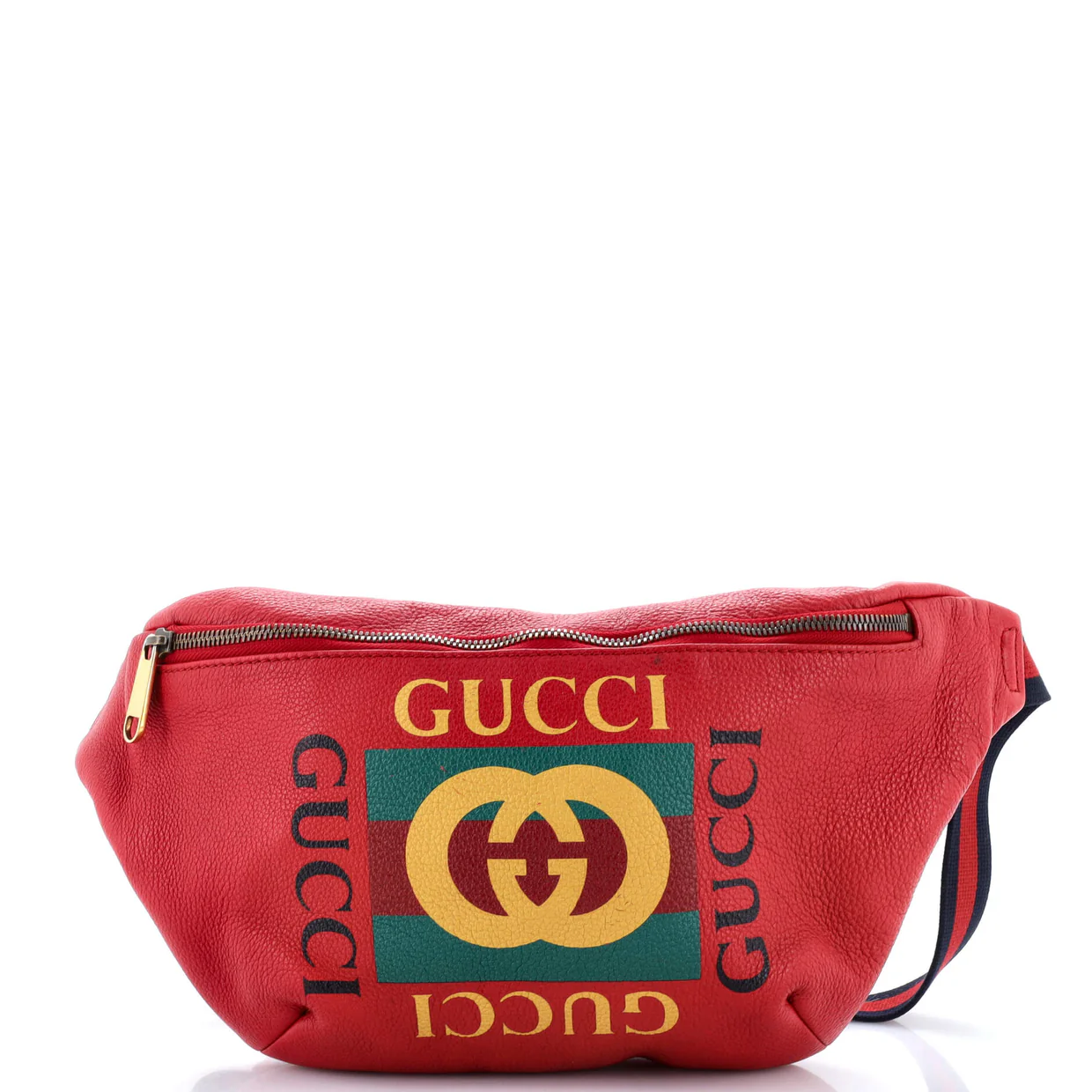Logo Belt Bag Printed Leather Medium - Deep Luxury