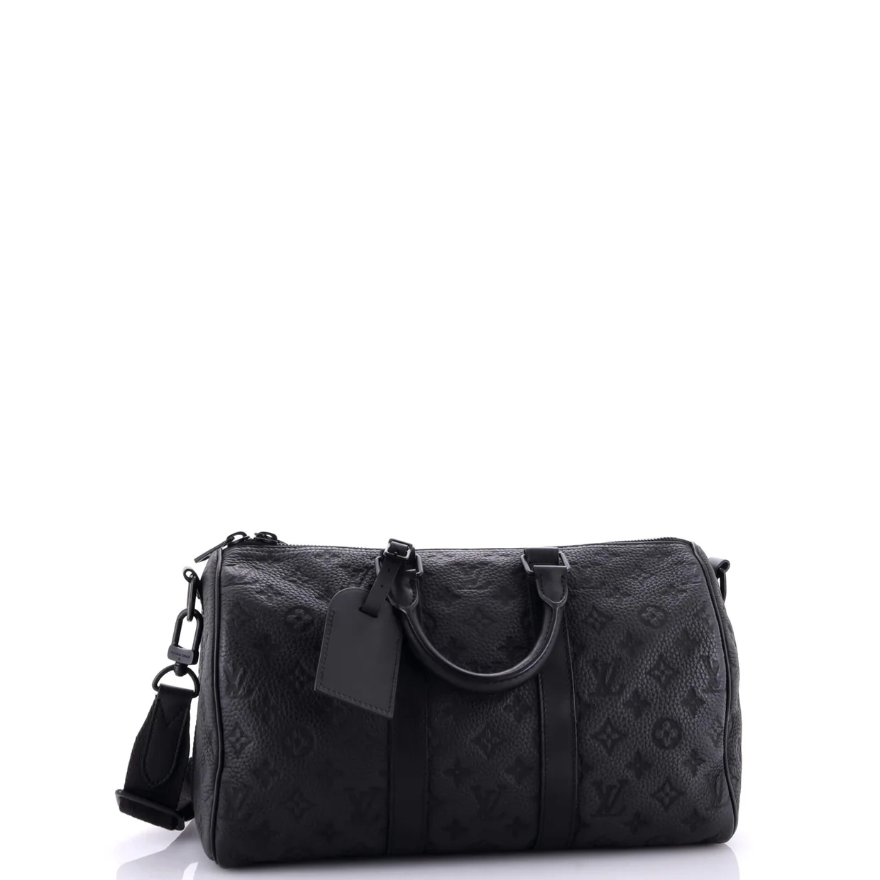 Keepall Bandouliere Bag Monogram Taurillon Leather 35 - Deep Luxury