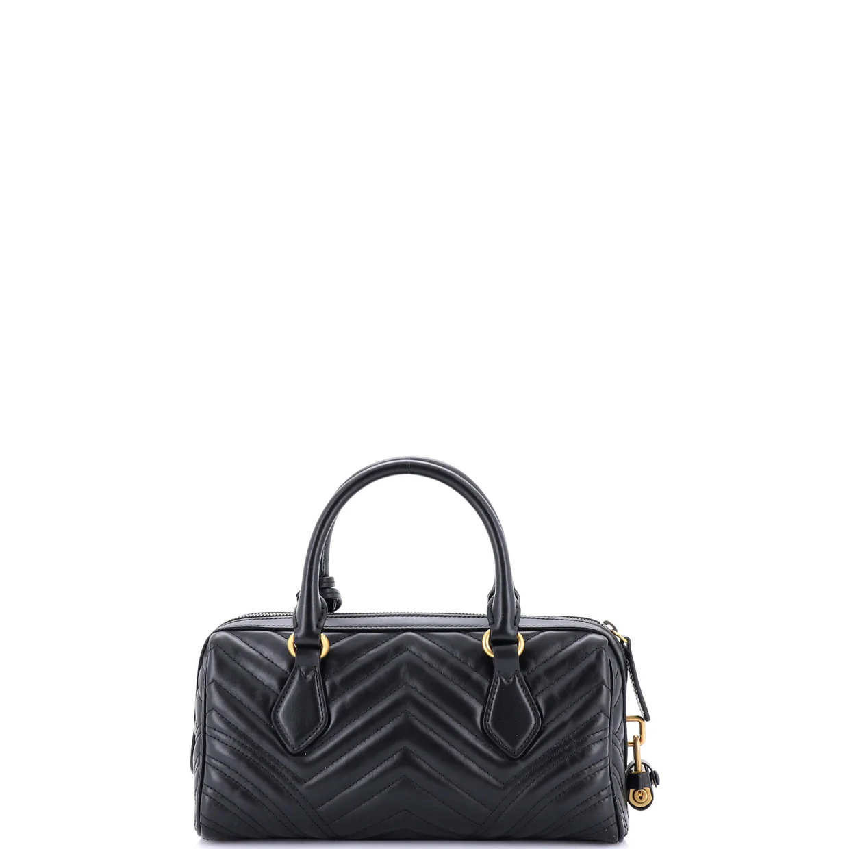 GG Marmont Top Handle Boston Bag Matelasse Leather Small - Deep Luxury