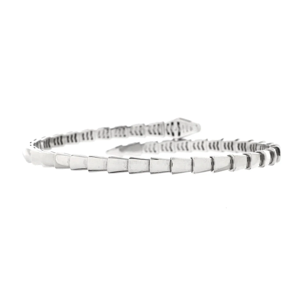 Serpenti Viper Bracelet 18K White Gold Small - Deep Luxury