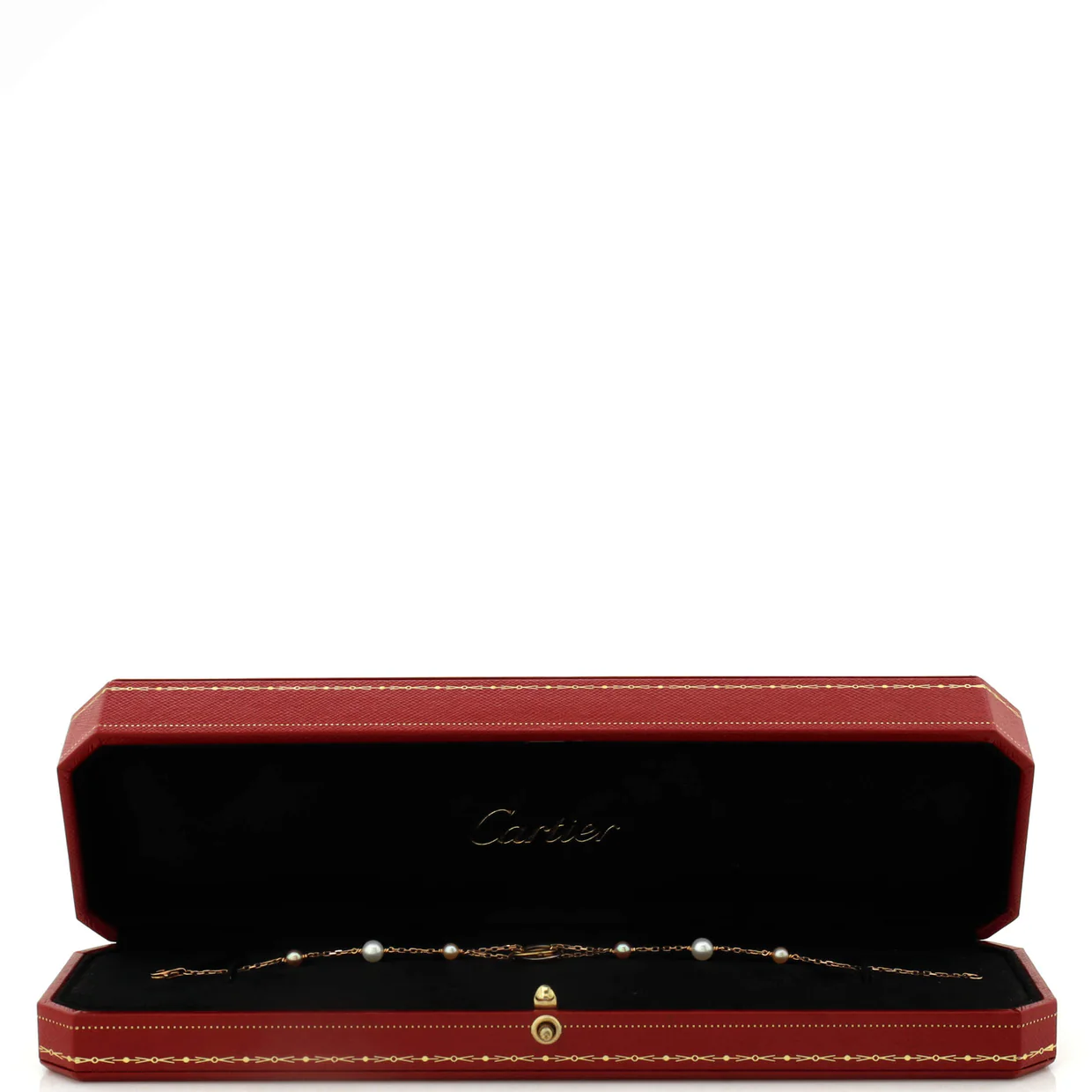 Trinity Chain Bracelet 18K Tricolor Gold with Pearls - Deep Luxury