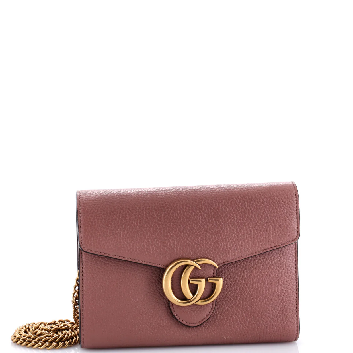 GG Marmont Chain Wallet Leather Mini - Deep Luxury