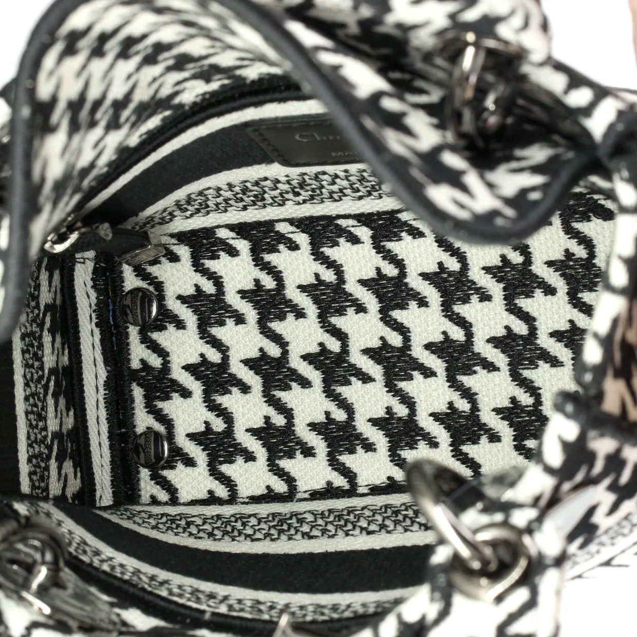 Lady D-Lite Bag Embroidered Canvas Mini - Deep Luxury