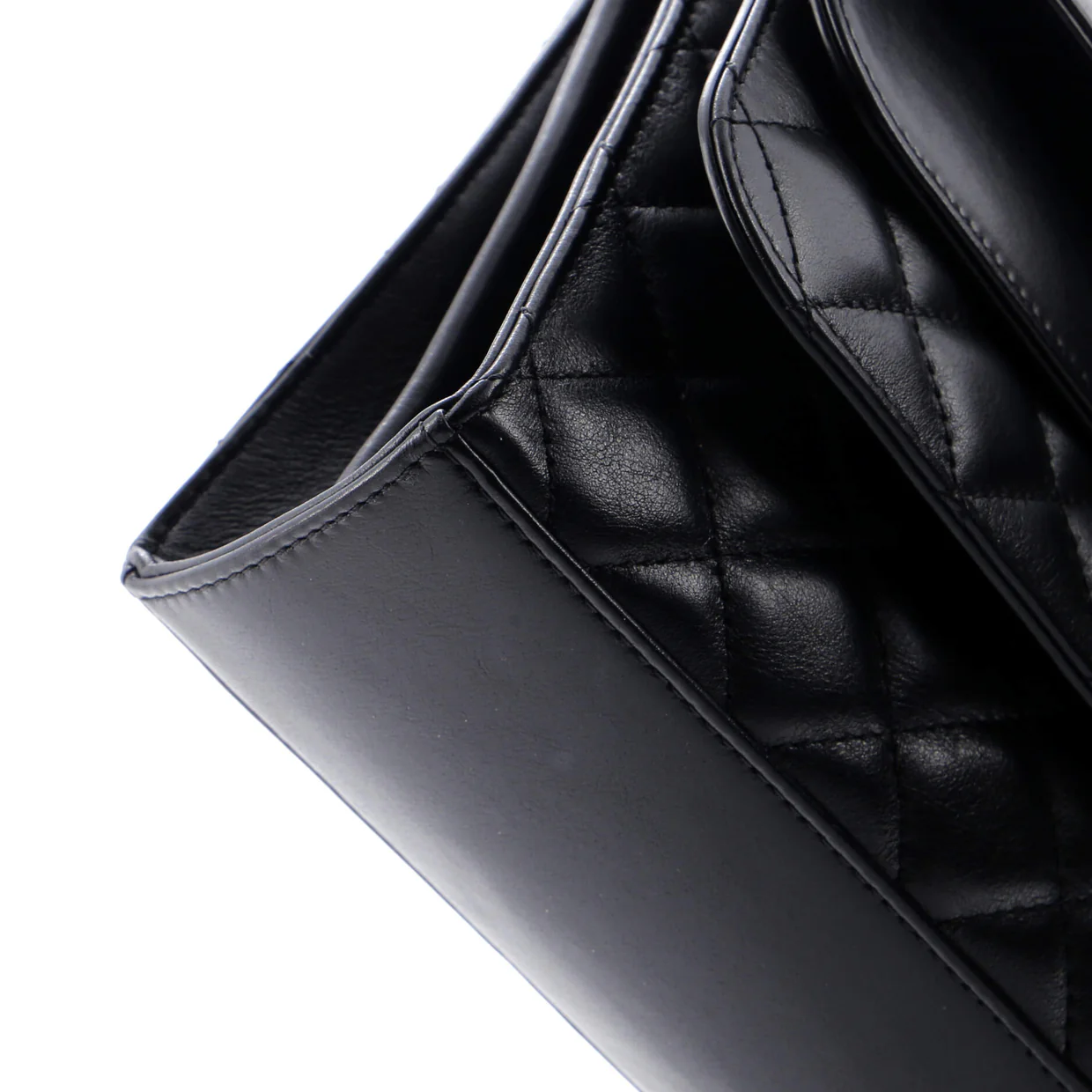 Triple Flap Bag Quilted Calfskin Medium - Deep Luxury