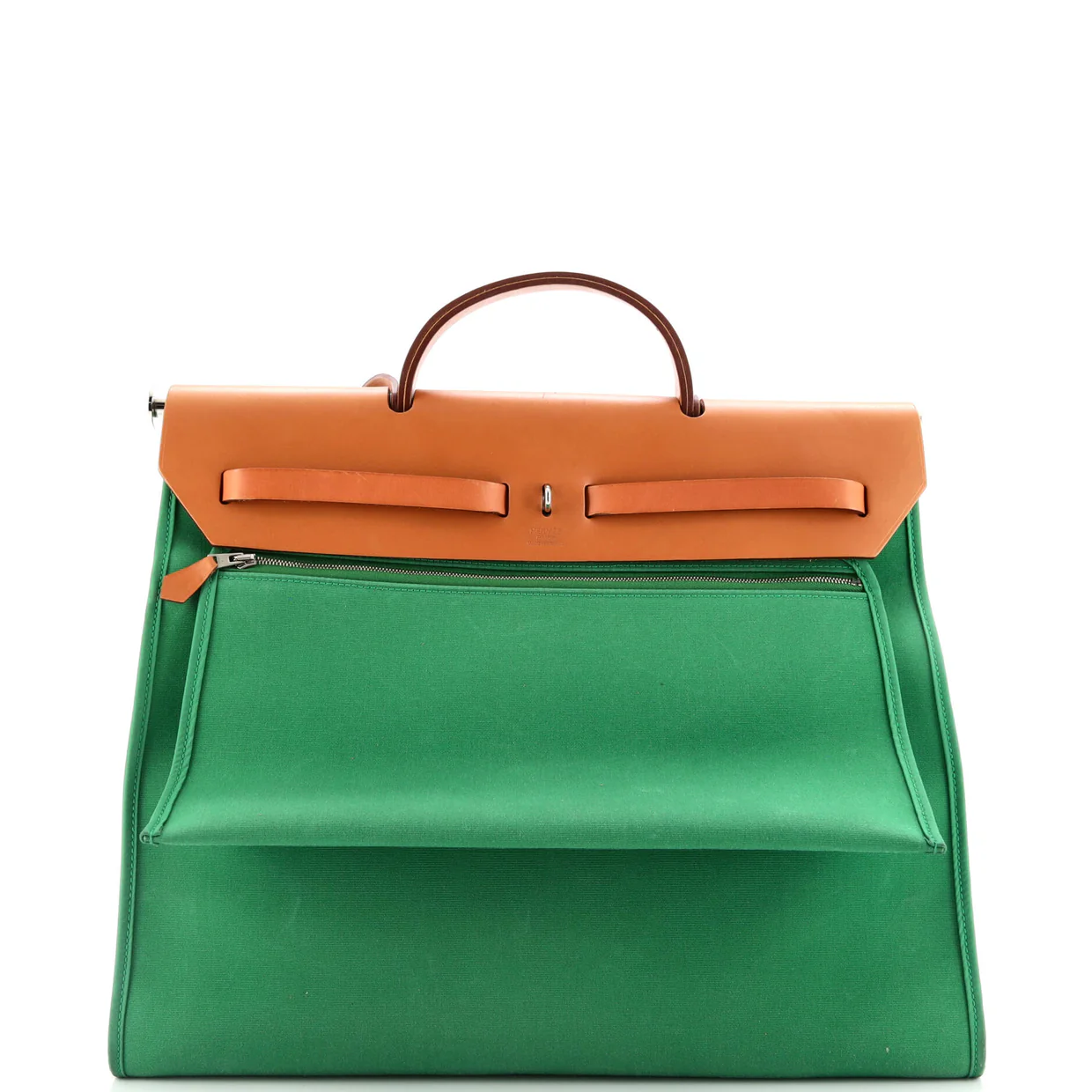 Herbag Zip Leather and Toile 39 - Deep Luxury