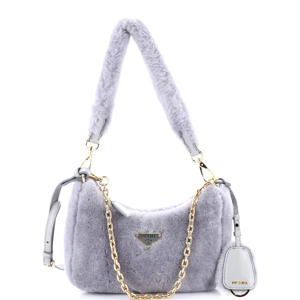 Re-Edition Shoulder Bag Shearling Mini - Deep Luxury
